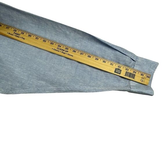 Men's Murano Baird-McNutt 100% Linen Long Sleeve Button Down 4XB - Picture 7 of 9